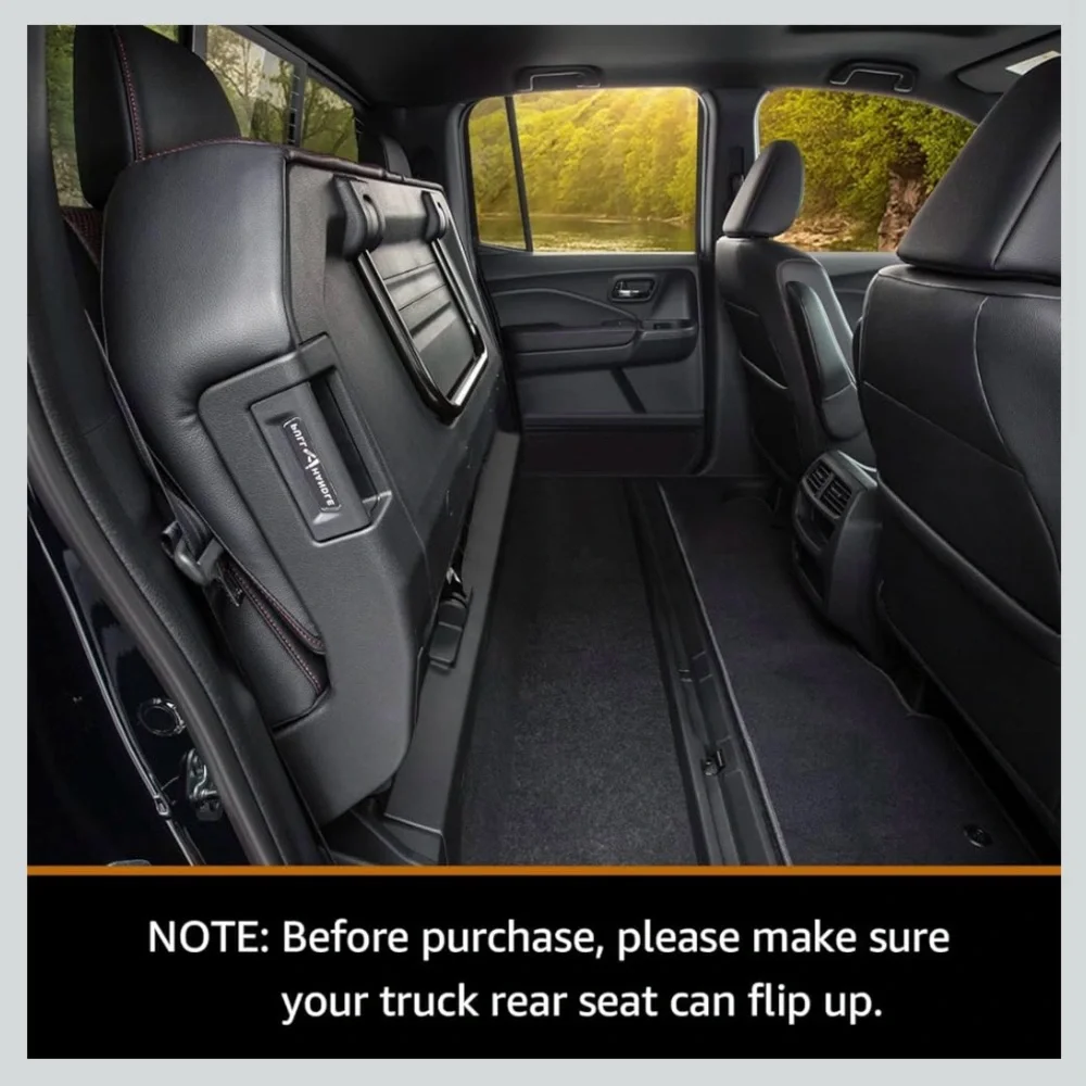Gray Quilted Dog Full Sized Truck Flip-up Back Seat Seat Cover